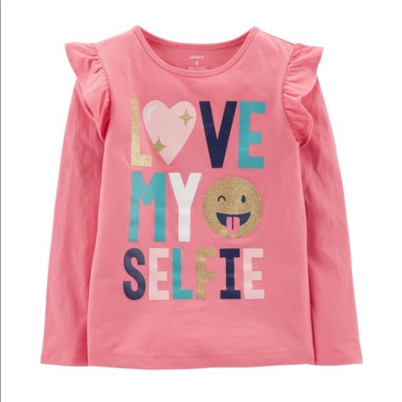 Carter’s “Love My Selfie” Long-Sleeved Tee - Picture 1 of 1